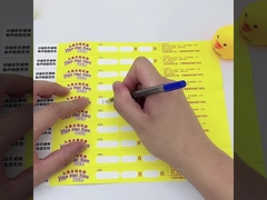 Einstellbare Tyvek-Papier-Armbänder mit Sequenznummern für die Sicherheit