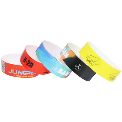 Vollfarbige Papierveranstaltung Armbänder mit Barcode Wärmebeständig mit Tyvek Material