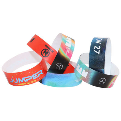 Leichtgewichtige Armbänder Papier Armbänder für Veranstaltungen Personalisiert Einstellbar
