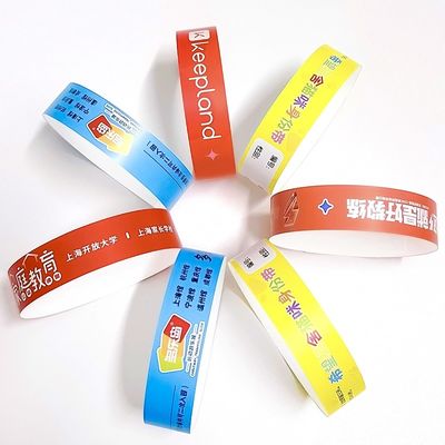 Hitzebeständige Papier-Armbänder mit Sicherheitsschlitzen für Veranstaltungen