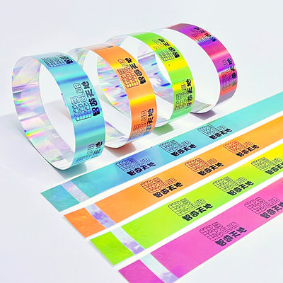 Einwegfarbene Papier Armbänder, Musikfest Tyvek Armbänder
