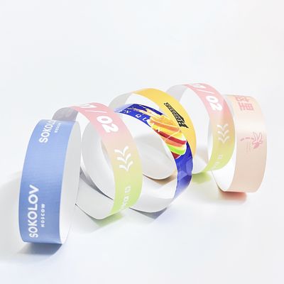 Druckbare Tyvek-Papier-Armbänder mit Reihennummern und Barcodes