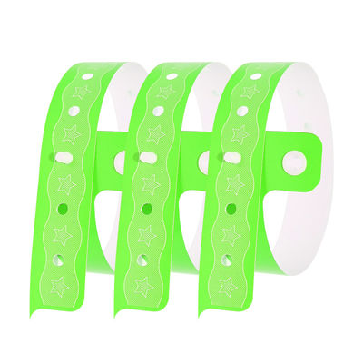 Custom Event PVC Armbänder Seidenbildschirmdruck Wasserdichte Sicherheit