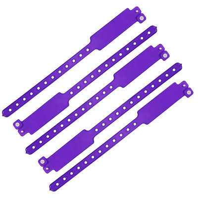 Verstellbares Vinyl Veranstaltung Armbänder Sicherheitsfest Custom Armbänder