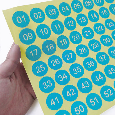 Farbenfrohe Sticker aus Druckverschnittenem Vinyl, Eco-Solvent-Technologie