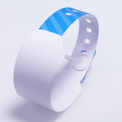 Blaues Krankenhaus-Patienten-ID-Band, Vinyl-Material Druck-Krankenhaus-Armband