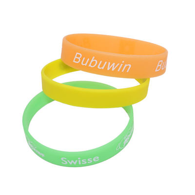 Weich personalisierte Silikonbands Gummi Armbänder Dekorativ Öko-freundlich
