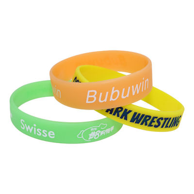Dekorative personalisierte Silikon-Armbänder mit benutzerdefiniertem Logo