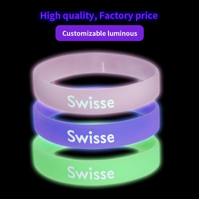 Geschenk gedruckte Silikon-Armbänder 1-5mm Breite