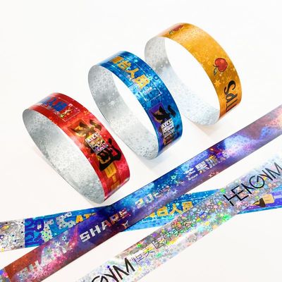 Verstellbare Tyvek-Papier-Armbänder in verschiedenen Farben zur Identifizierung von besonderen Bedürfnissen