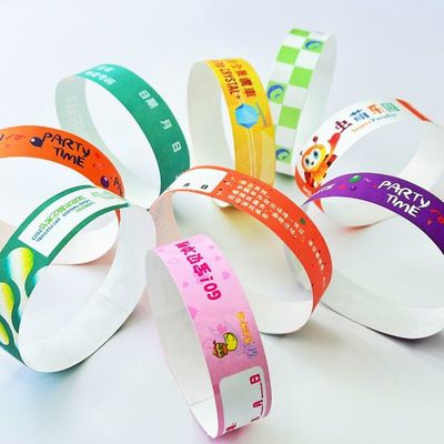 Tyvek Papier Armbänder mit Schnappverschluss