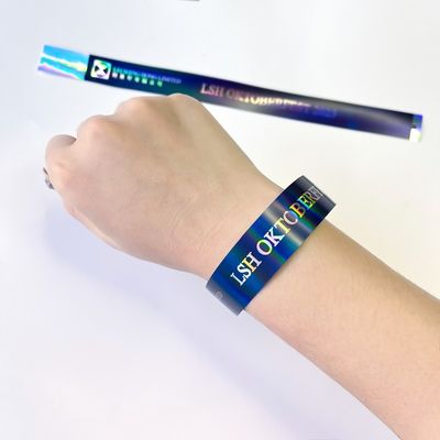 Passiertes Event Armband für Erwachsene Kinder Glanz Armband Regenbogen Laser Glitter Party Aktivität Event Armband