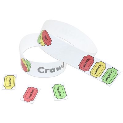 Billige Tyvek Veranstaltung Armbänder Wasserdicht Schweißbeständig Veranstaltung Party VIP Identifikation Eintrittspapier Veranstaltung Armband