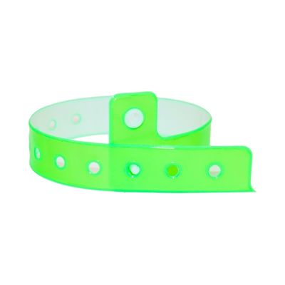 Hersteller Einweg-Kustom-Armband Neon-Fluoreszenzfarbe Wasserdicht Kunststoff Vinyl PVC Veranstaltung Party Geschenk Armband