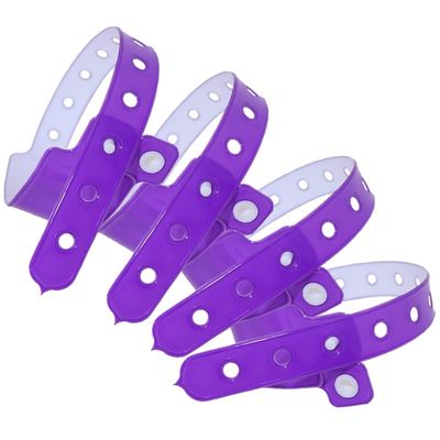 Hersteller Einweg-Kustom-Armband Kunststoff-Vinyl-PVC-Neon-Fluoreszenzfarbe Wasserdicht Veranstaltung Party Geschenk-Armband