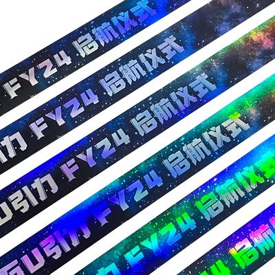 Veranstaltung Custom Konzert Musikfest Neon Regenbogen Laser glänzendes Werbepapier Armband