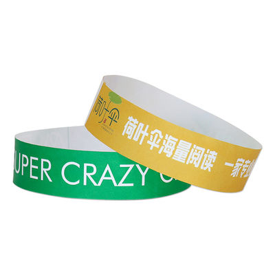 Wasserdicht Schweißbeständig Tyvek Event Armbänder Scan Die Barcode Veranstaltungen Vielfalt der Farben Papier Veranstaltung Armband