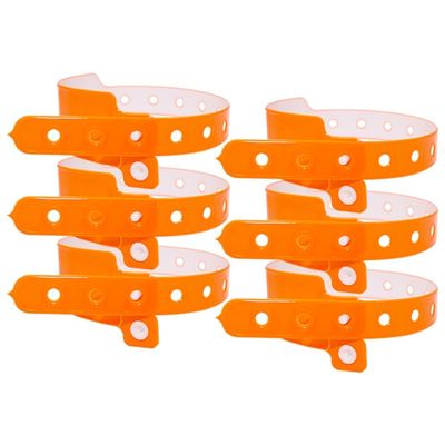 Einweg-Armband aus Kunststoff, wasserdicht, Vinyl, PVC, Neon-Fluoreszenzfarben, Veranstaltungsgeschenk.