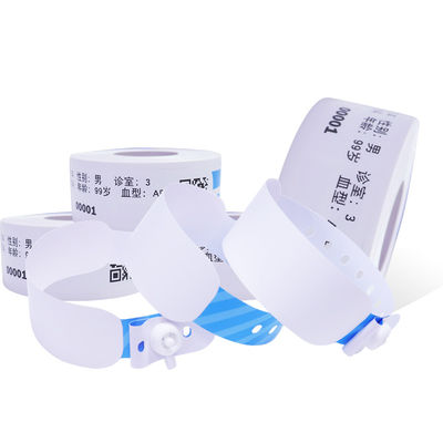 Großhandel Einweg-Krankenhaus-Armbänder Identifikations-Inkjet-Druck-Wärmeempfindliches Patientenpapier-Armband
