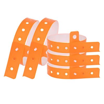 Fabrik Einweg-Anpassbares Armband Neon Mehrfarbiges Kunststoff Vinyl PVC Wasserdichtes Event Geschenk Armband