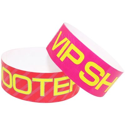 Fabrik Tyvek Dupont Papier Armband mit Qr Barcode Papier Geschäftsveranstaltung Eintritt Armband Armband