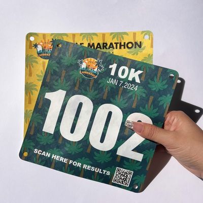 Tyvek-Papier für Rennradwettkämpfe Marathon-Identifikationsnummern