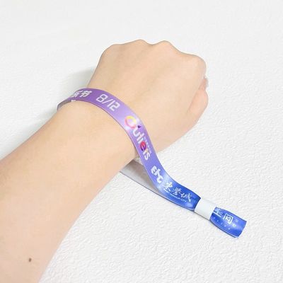 Verstellbare Länge Gewebe Stoff Armbänder für Konzerte Promotion Veranstaltungen Geschenk