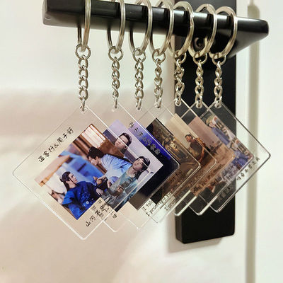 Geschenk Acryl Schlüsselreih Custom Liebhaber Paar Familienfreund Foto Druck Acryl Foto Schlüsselring