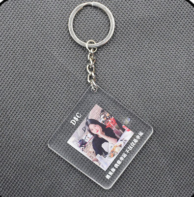 Besonderes Geschenk Acryl Schlüsselring Liebhaber Paar Familienfreund Foto mit Schlüsselring gedruckt
