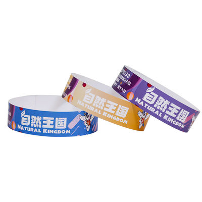 Custom Event PP synthetisches Papier Armband Muster Farbe gedruckt Wasserdicht Schweißbeständig Eintritt Eintritt Armbänder