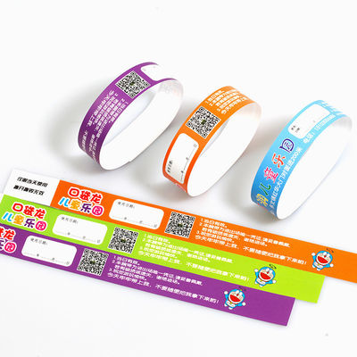 Tyvek Veranstaltungen Armbänder Barcode Nummeriert Wasserdicht Für Pool Party Identifizierung Eintrittspapier Armbänder
