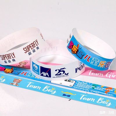 Tyvek Veranstaltungen Armband mit Barcode Nummern Wasserdicht Pool Veranstaltung Identifizierung Zulassung Papier Armbänder