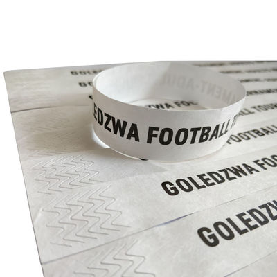 Tyvek Veranstaltung Benutzerdefiniertes Armband Barcoding Nummerierte wasserdichte Poolparty Identifizierung Eintritts-Zulassung Papier Armbänder