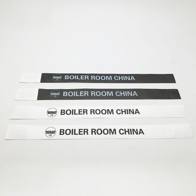 Custom Logo Sequentielle Nummerierung Tyvek Armbänder Schwimmbad wasserdichte Tinte Tyvek Armband Armbänder
