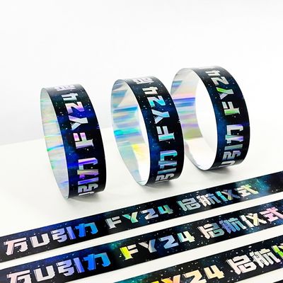 Fabrik Anpassung Veranstaltung Armband Glanz Laser Glitter Konzert Musikfest Party Aktivität Armband für Erwachsene Kinder