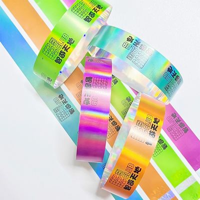 Fabrik-Anpassung VIP-Armbänder Glitter Glitzer Laser Konzert Musikfest Party Aktivität Armbänder für Erwachsene Kinder