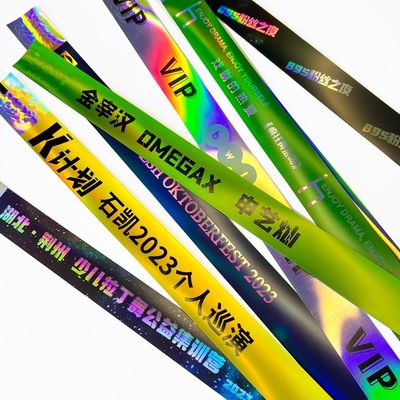 Verstellbares Plastik Glitter Laser Armband für Veranstaltung Konzert Musikfest