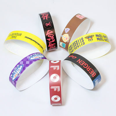 VIP-Eintrag zum Poolfest Tyvek-Armbänder mit Barcode und verstellbarem Design
