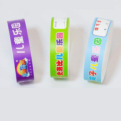 PP synthetisches Papier Armband Logo gedruckt Wasser/Schweißbeständig für Event-Eintrag