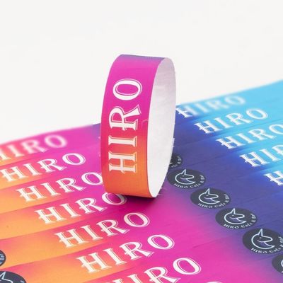 Tyvek-Papier-Armbänder mit Sequenznummern