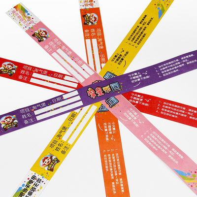 Sequentielle Nummerierung Tyvek-Papier-Armbänder für die Sicherheit von Festivalveranstaltungen