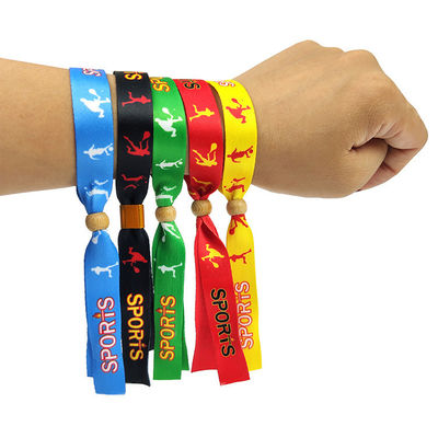 Konzertfördernde Veranstaltungen Gewebe Gewebe Armbänder mit verschiedenen Designs und OEM akzeptabel