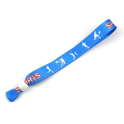 Gewebe Gewebe Armbänder Custom Logo Geschenk Polyester Armband Für Konzerte Promotion Veranstaltungen