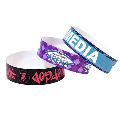 Tyvek Papier Armbänder Wasserdicht Hitzebeständig für das Eventmanagement