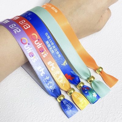 Bandkonzert Promotion Event Gewebte Stoff Armbänder mit verschiedenen Designs