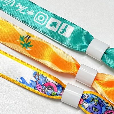 Promotion Event Gewebte Stoff Armbänder mit akzeptablen OEM und Custom Logo