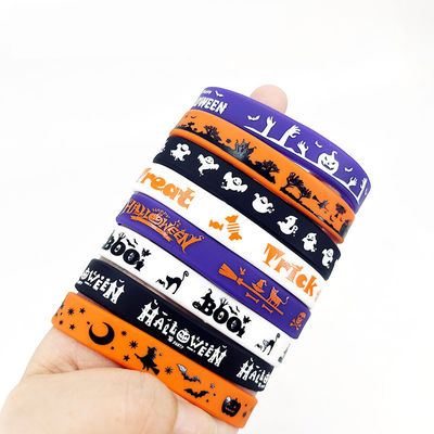 Euramerikanischer Stil Silikon Armband Veranstaltung Halloween Tag Geschenkfest Gummi Armbänder