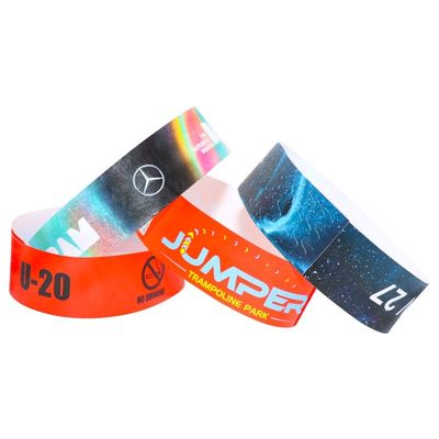 Verstellbare Tyvek-Papier-Armbänder für Event-Vip-Party-Meeting-Zugangskontrolle