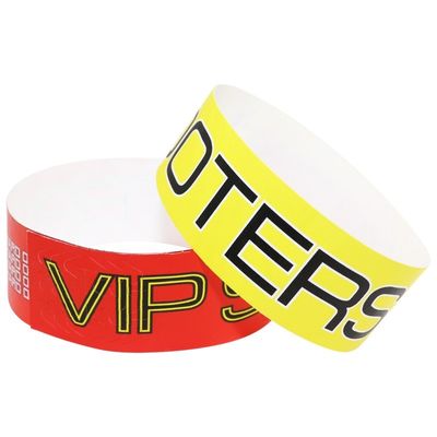 Chinesischer Hersteller Seriennummer Tyvek Material Armband Wasserdicht Vollfarbdruck mit Ihrem eigenen Logo