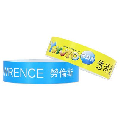Billiges Papier Veranstaltung Armbänder Logo gedruckt Wasserdicht und reißfest Eintrittspapier Ticket Armbänder